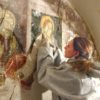 Ex sacrestia Chiesa della Disciplina – Montichiari (BS), oggi Farmacia Mimini – Restauro completo degli affreschi datati 1522, anno 2002
